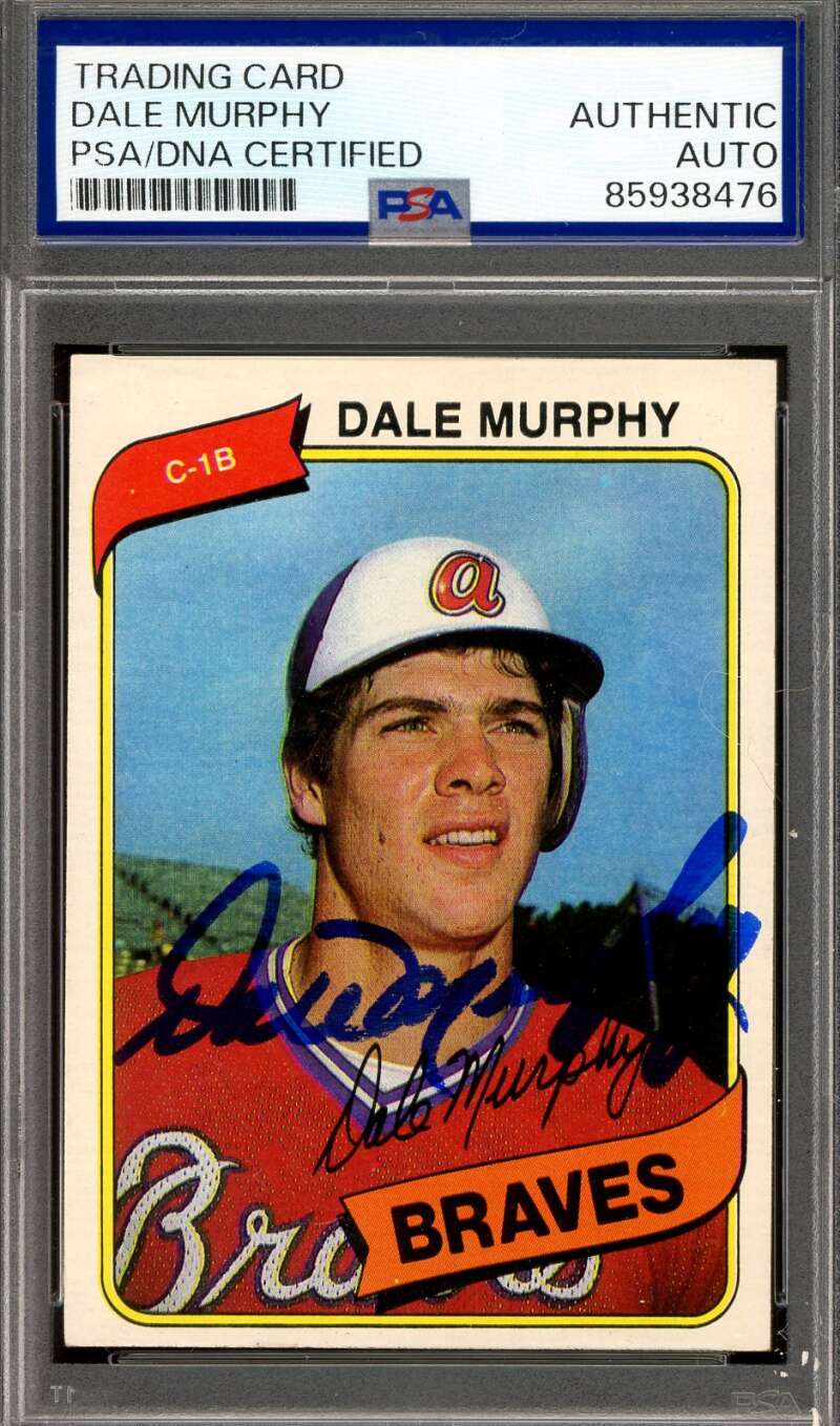 Dale Murphy PSA DNA Signed 1980 Topps Autograph