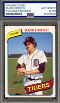 Mark Fidrych PSA DNA Vintage Signed 1980 Topps Autograph Tigers