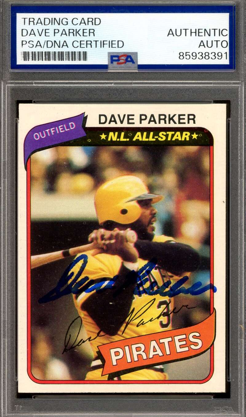 Dave Parker PSA DNA Signed 1980 Topps Autograph Pirates