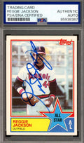 Reggie Jackson PSA DNA Vintage Signed 1983 Topps Autograph