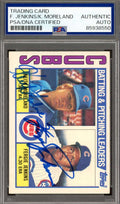 Fergie Jenkins Keith Moreland PSA DNA Signed 1984 Topps Team Leaders Autograph