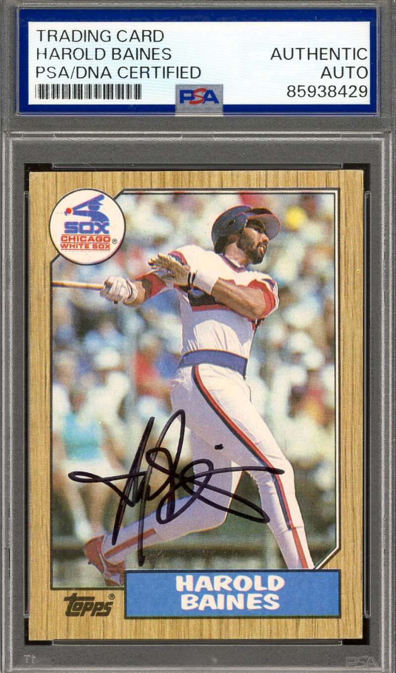 Harold Baines PSA DNA Signed 1987 Topps Autograph