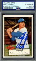 Duke Snider PSA DNA Signed 1952 Topps 1995 Reprint Autograph