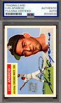 Luis Aparicio PSA DNA Signed 1997 Topps 1956 Reprint Rookie Autograph