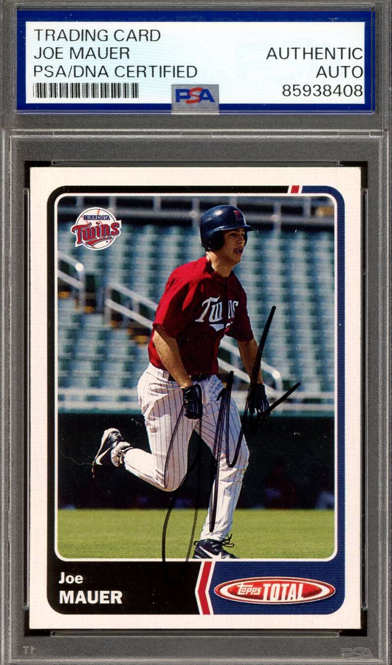 Joe Mauer PSA DNA Signed 2003 Topps Total Rookie Autograph