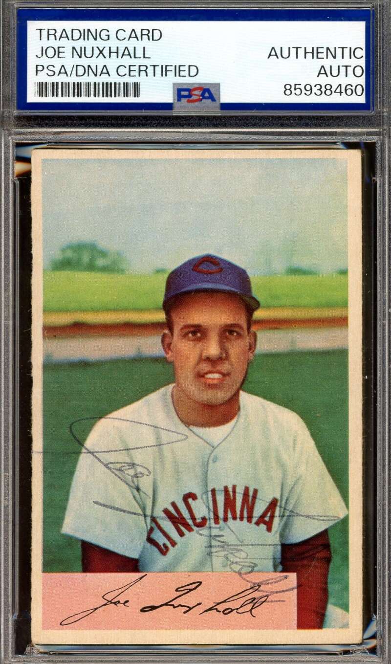Joe Nuxhall PSA DNA Vintage Signed 1954 Bowman Autograph