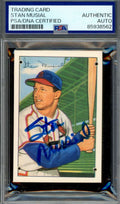 Stan Musial PSA DNA Signed 1952 Bowman 1987 Reprint Autograph