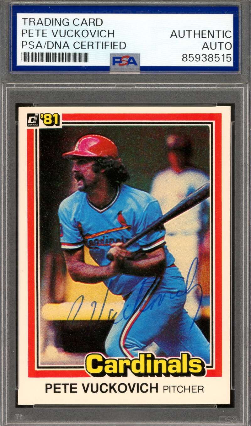 Pete Vuckovich PSA DNA Signed 1981 Donruss Autograph
