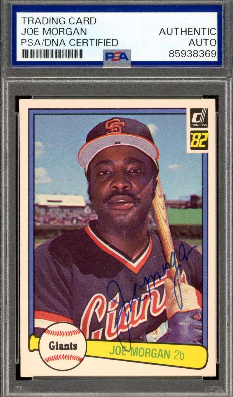 Joe Morgan PSA DNA Signed 1982 Donruss Autograph