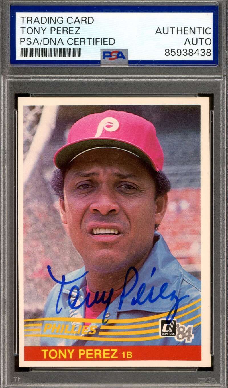 Tony Perez PSA DNA Signed 1984 Donruss Autograph