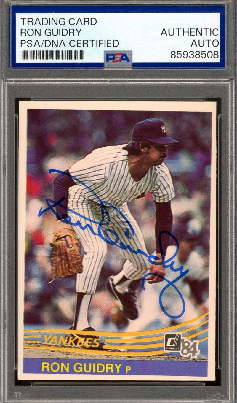 Ron Guidry PSA DNA Signed 1984 Donruss Autograph Yankees