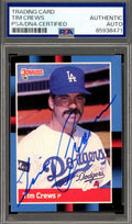 Tim Crews PSA DNA Signed 1988 Donruss Rookie D.93 Autograph