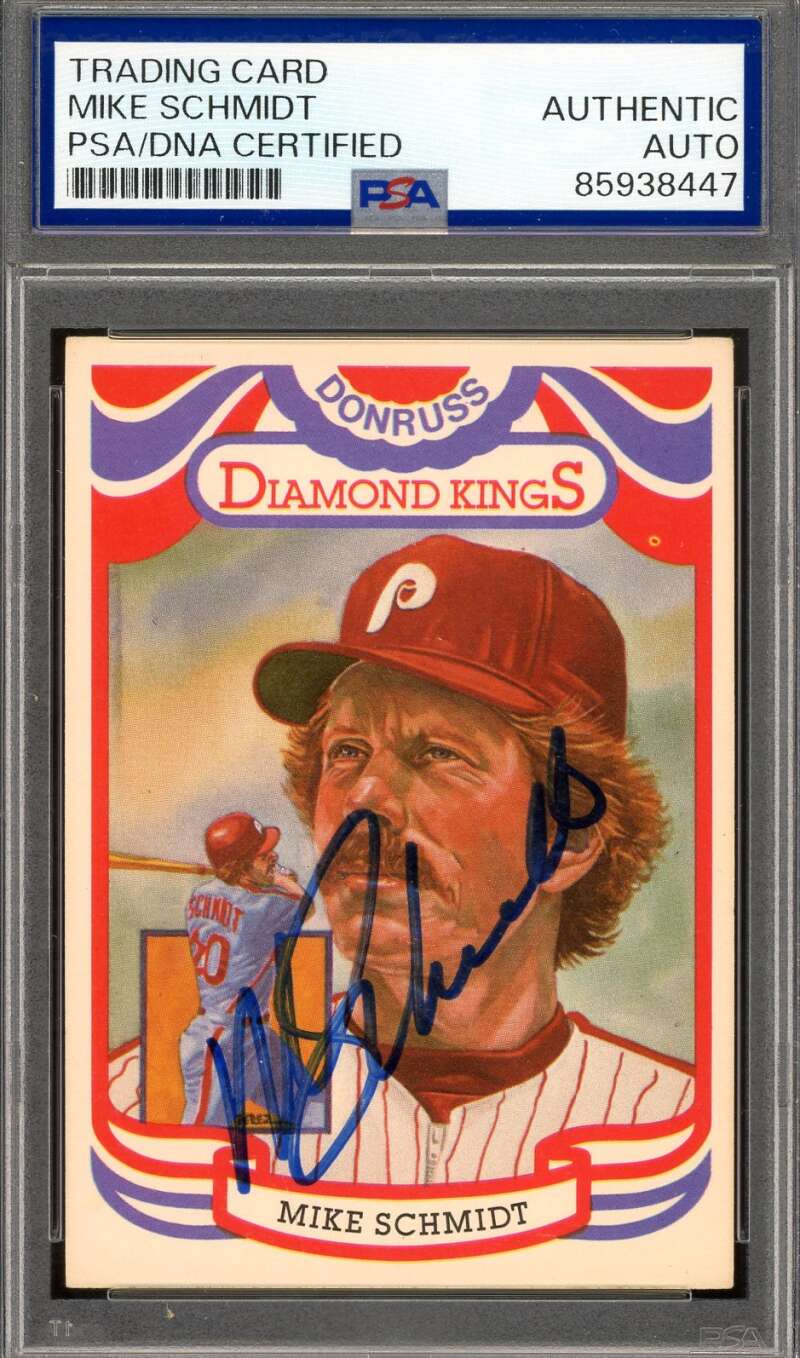 Mike Schmidt PSA DNA Signed 1983 Donruss Diamond Kings Autograph