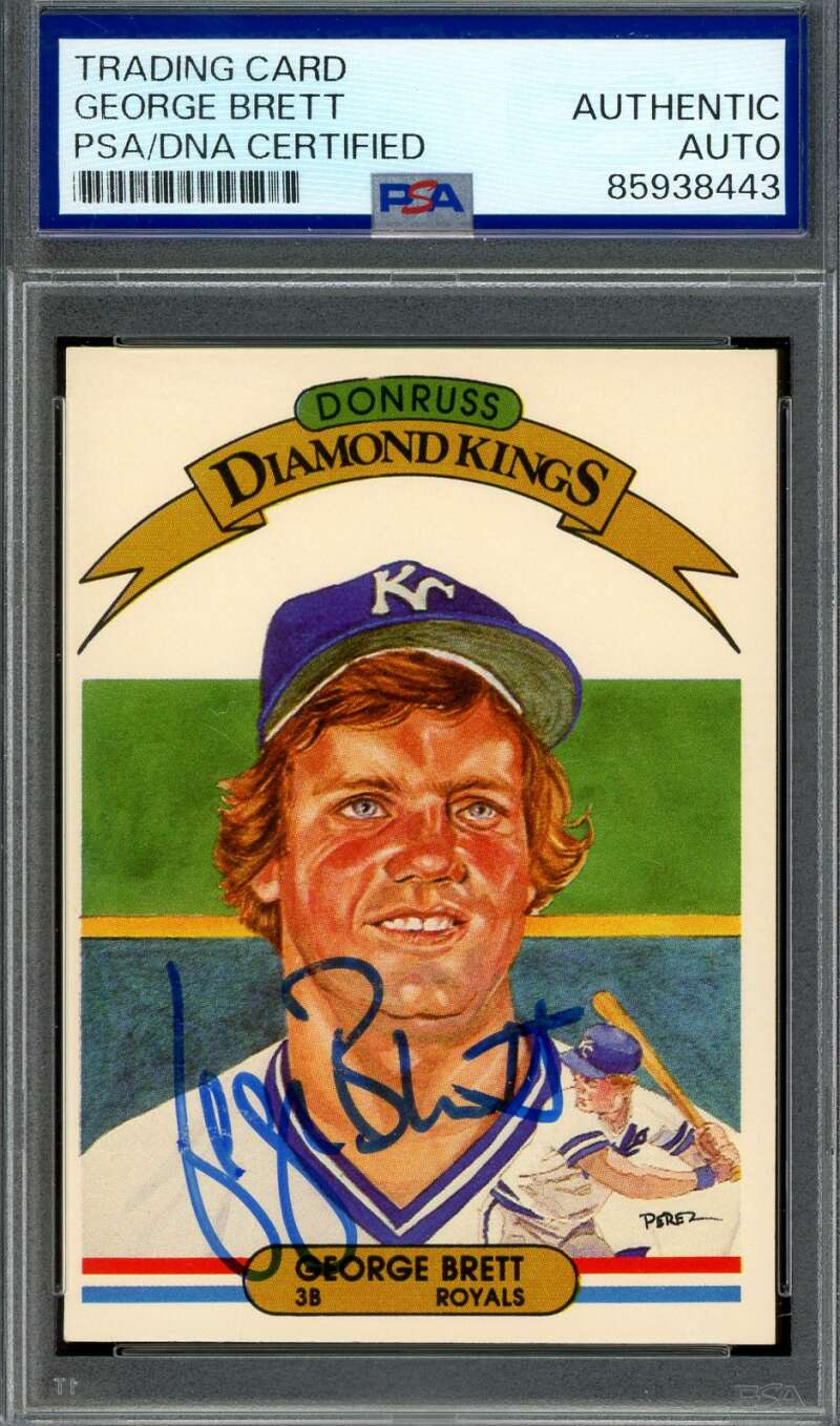 George Brett PSA DNA Signed 1982 Donruss Diamond Kings Autograph
