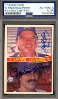 Rollie Fingers Gaylord Perry PSA DNA Signed 1984 Donruss Living Legends Autograph