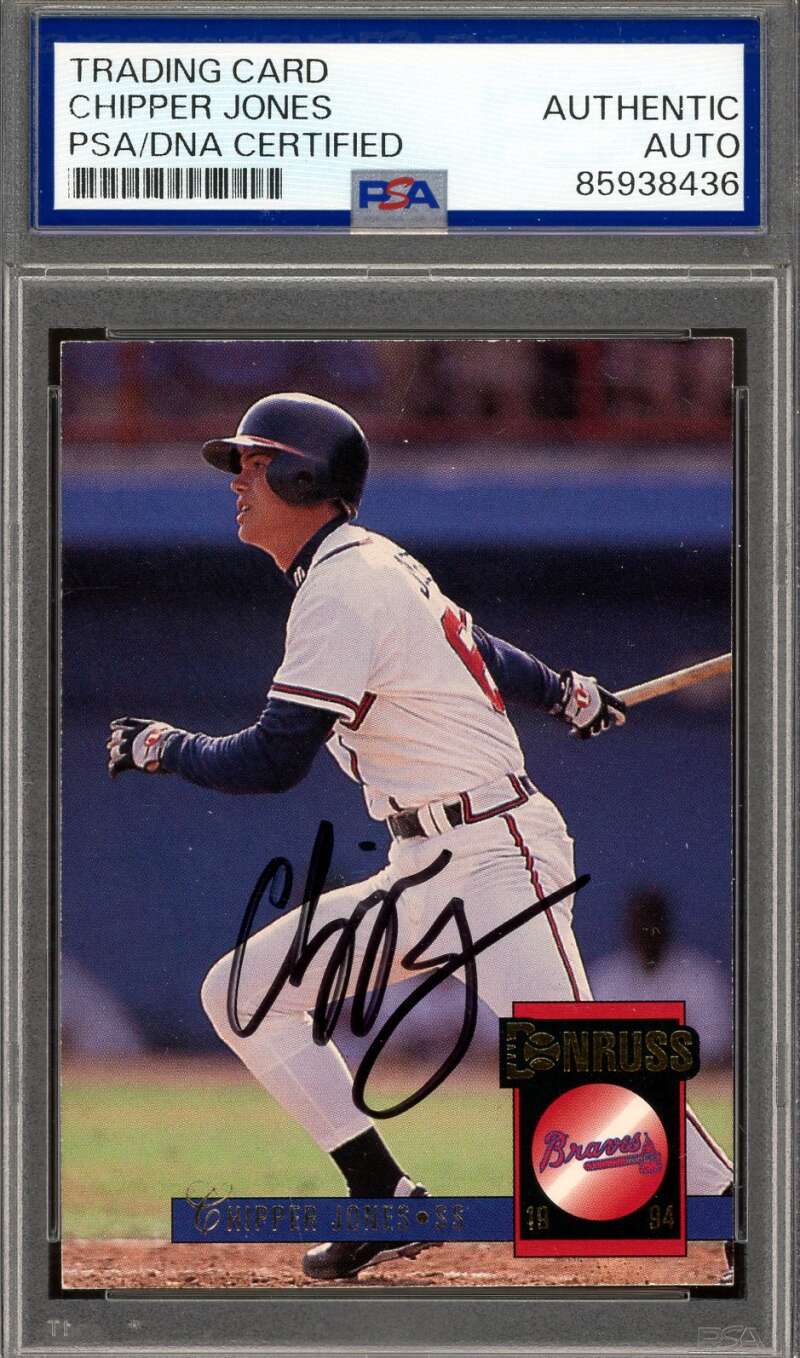 Chipper Jones PSA DNA Signed 1994 Donruss Autograph