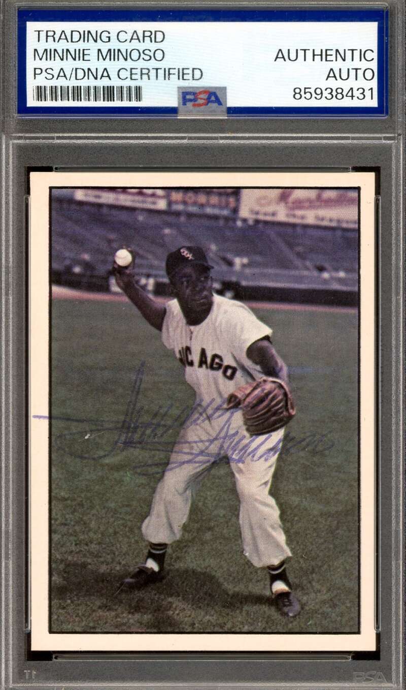 Minnie Minoso PSA DNA Vintage Signed 1979 TCMA History Series Autograph