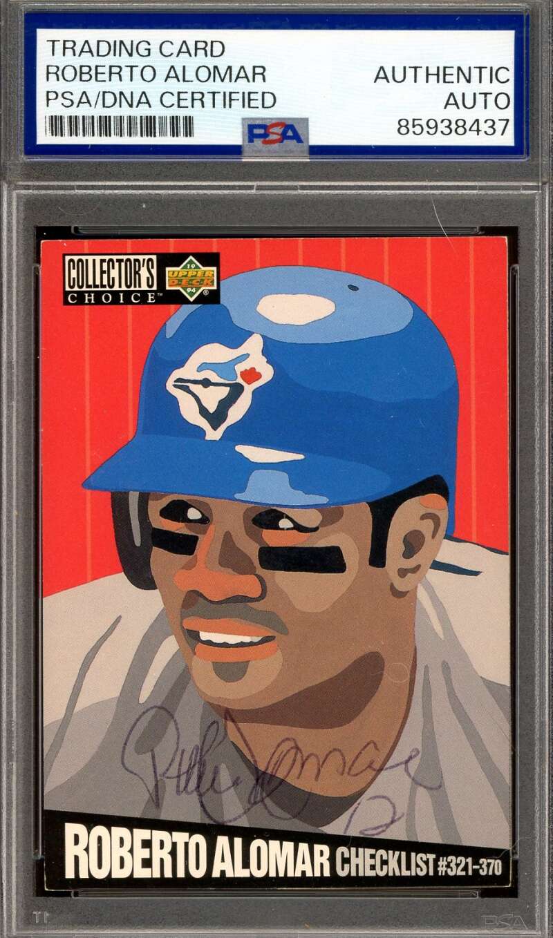 Roberto Alomar PSA DNA Signed 1994 Upper Deck Collector's Choice Autograph