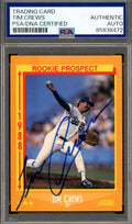 Tim Crews PSA DNA Signed 1988 Score Rookie D.93 Autograph