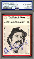Aurelio Rodriguez PSA DNA Signed 1981 Detroit News Autograph