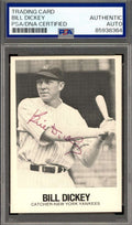 Bill Dickey PSA DNA Signed 1979 TCMA Renata Galasso Autograph