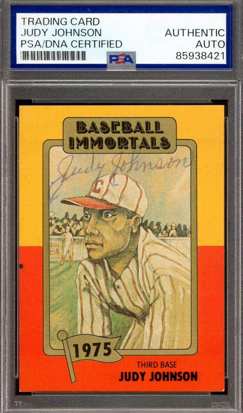 Judy Johnson PSA DNA Signed 1980-84 SSPC Baseball Immortals Autograph