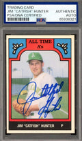 Jim Catfish Hunter PSA DNA Signed 1986 TCMA All Time A's Autograph
