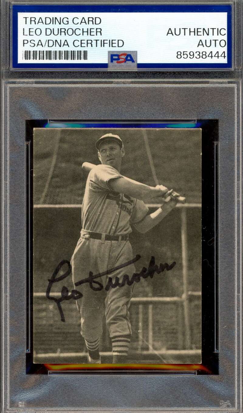 Leo Durocher PSA DNA Signed 1972 TCMA The 30's Autograph