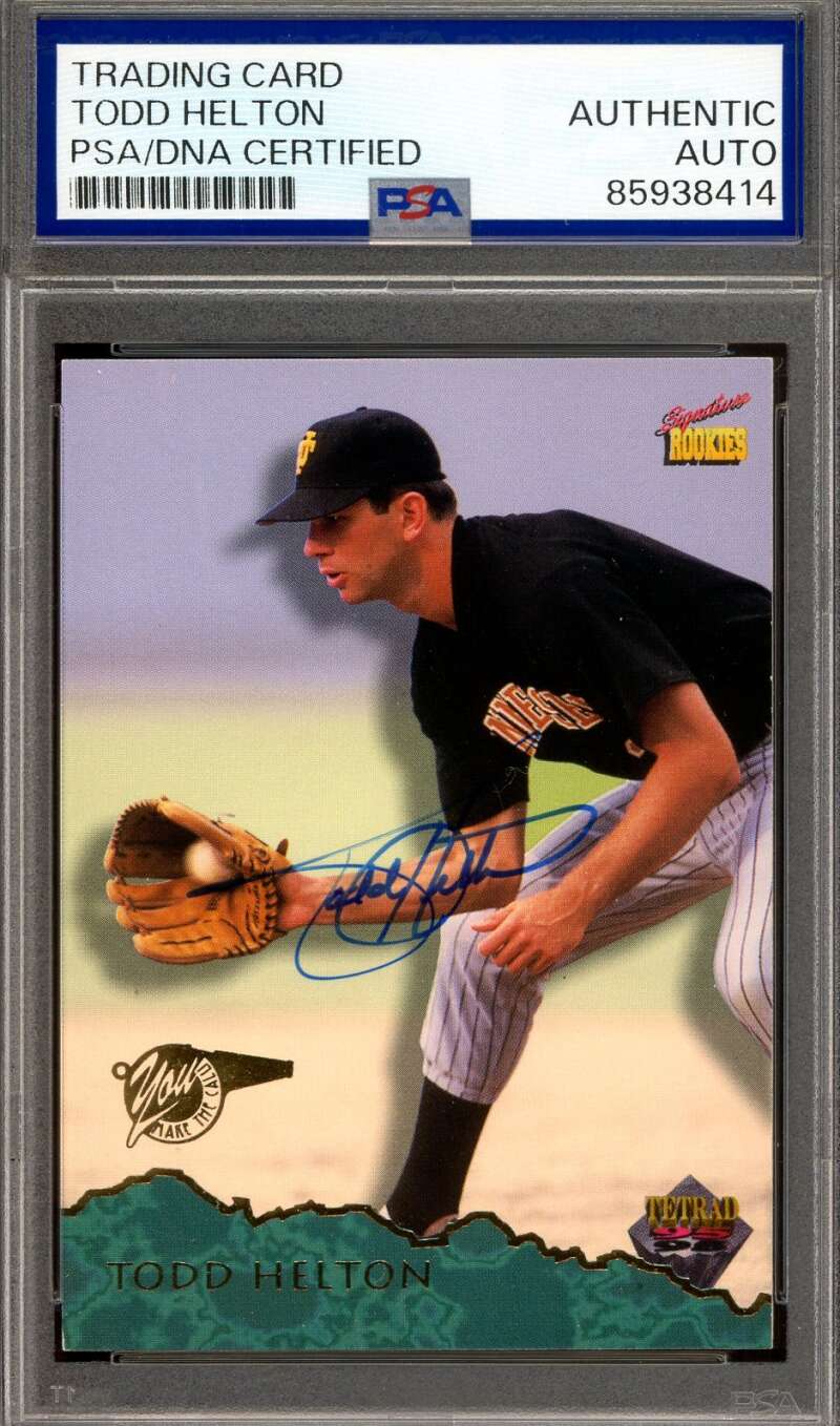 Todd Helton PSA DNA Signed 1995 Signature Rookies Autograph