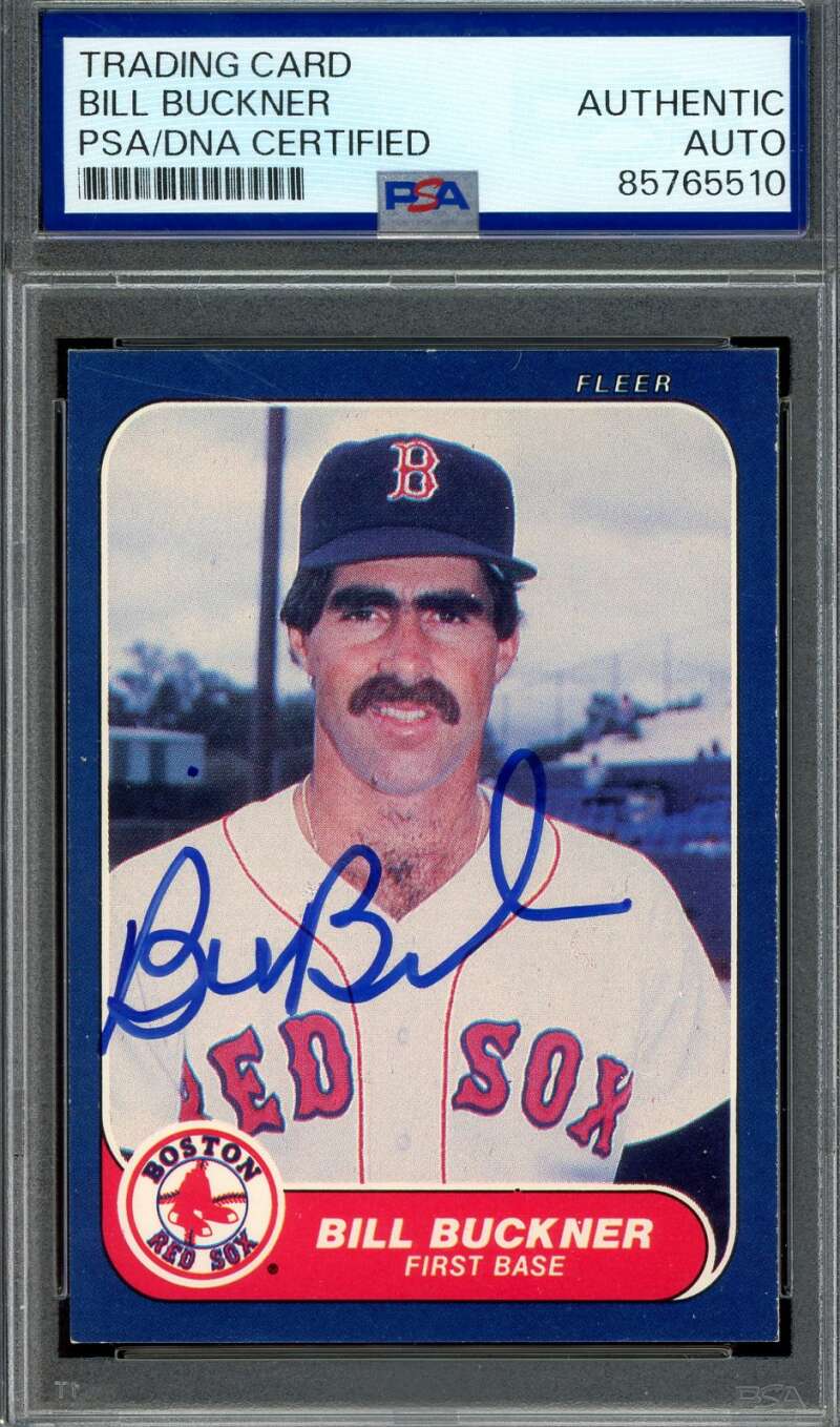 Bill Buckner PSA DNA Signed 1986 Fleer Autograph