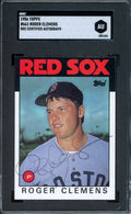 Roger Clemens SGC Coa Vintage Signed 1986 Topps Autograph