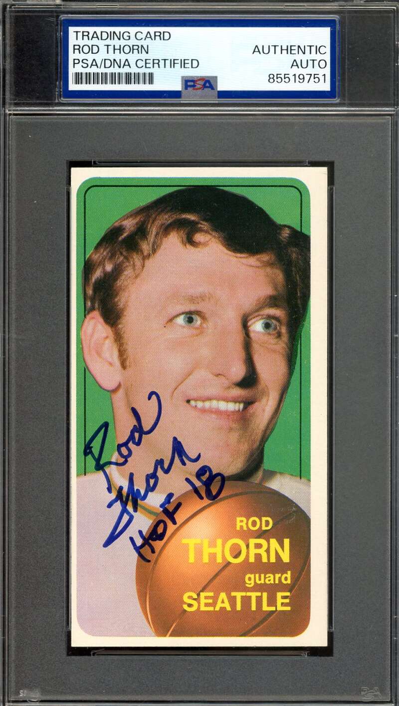 Rod Thorn PSA DNA Signed 1970-71 Topps Rookie Autograph