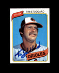 Tim Stoddard Signed 1980 Topps Baltimore Orioles Autograph