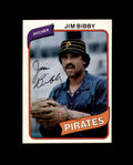 Jim Bibby Signed 1980 Topps Pittsburgh Pirates Autographed