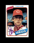 Tom Hume Signed 1980 Topps Cincinnati Reds Autograph