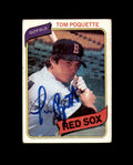 Tom Poquette Signed 1980 Topps Boston Red Sox Autograph