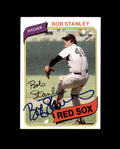 Bob Stanley Signed 1980 Topps Boston Red Sox Autograph