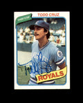 Todd Cruz Signed 1980 Topps Kansas City Royals Autograph