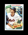 Rich Hebner Signed 1980 Topps New York Mets Autograph
