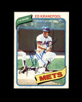 Ed Kranepool Signed 1980 Topps New York Mets Autographed