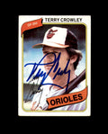 Terry Crowley Signed 1980 Topps Baltimore Orioles Autograph