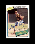 Gaylord Perry Signed 1980 Topps San Diego Padres Autograph