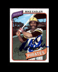 Mike Easler Signed 1980 Topps Pittsburgh Pirates Autograph
