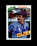Rich Gale Signed 1980 Topps Kansas City Royals Autograph