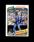 Jamie Quirk Signed 1980 Topps Kansas City Royals Autograph