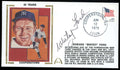 Whitey Ford JSA Coa Signed 1979 First Day Cover Cache FDC Cooperstown Autograph