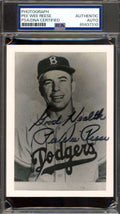 Pee Wee Reese PSA DNA Signed 4x5 Photo Autograph