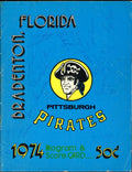 Murtaugh Moose Parker PSA DNA Loa Signed by 14 1974 Pirates Spring Training Program Autograph