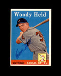 Woody Held Signed 1958 Topps Kansas City Athletics Autograph