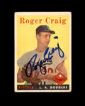 Roger Craig Signed 1958 Topps Los Angeles Dodgers Autograph